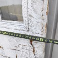 Antique carved door with glass, lovely patina, unique character - 5