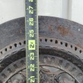 Antique cast iron fireplace door - 2