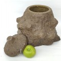 Carved stone tobacco jar - 2