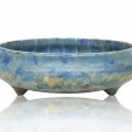 Poterie de Pierrefonds, céramique, plat sur pieds, vaisselle  - 1