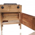 Antique wooden carpenter’s workbench, press - 5