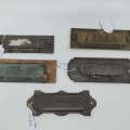 Quincaillerie de porte, ouvre lettres, laiton et fonte - 2