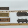 Quincaillerie de porte, ouvre lettres, laiton et fonte - 4