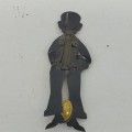 Wind-up tin saxophone player, 1940s charm - 2