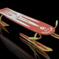 Rare luge space rocket xs-17 orbit control, traîneau pour enfant, sled - 1