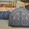 Cast iron bread oven door (reproduction) - 2