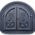 Cast iron bread oven door (reproduction) - 1