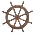 Vintage boat ship wheel rudder - 2