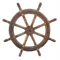Vintage boat ship wheel rudder - 1