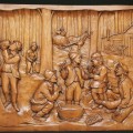 Low-relief carving sketch drawing  - 4