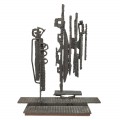 Abstract metal sculpture signed Ivanhoë Fortier and a distinctive modernist design - 1