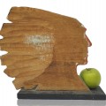 Sculpture Amérindienne d'un chef Autochtone, fait par Théophile Panadis  - 4