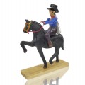 Sculpture art populaire avec cheval signée Valère Marquis  - 1