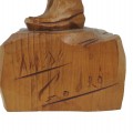 Sculpture art populaire en bois signée Amédé Godro - 3