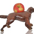 Sculpture art populaire, chien sculpté en bois  - 3