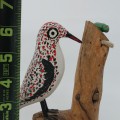 Folk art carved bird  - 5