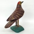 Sculpture art populaire, oiseau sculpté en bois  - 4