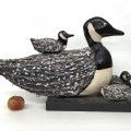 Folk art sculpture goose  - 2