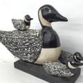 Folk art sculpture goose  - 4