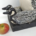 Folk art sculpture goose  - 5