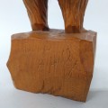 Wooden carved bear, signed Denys Heppell - 2