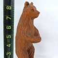 Wooden carved bear, signed Denys Heppell - 4