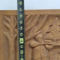 Folk art low-relief carved board  - 3
