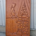 Sculpture bas-relief, art populaire - 1