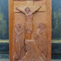 Sculpture bas-relief avec Christ - 1