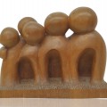 Wooden carved sculpture signed Claude Benoit  - 1