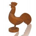 Decorative wooden rooster sdculpture, carving  - 1