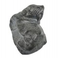 Sculpture en pierre de savon signée Abraham, artisanat Inuit  - 3