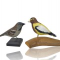 Folk art wooden birds sculptures - 1