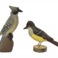 Sculptures art populaire, oiseaux sculptés par Léo Chagnon, Sorel - 1