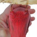Sculptures art populaire signées Léo Chagnon, oiseaux sculptés en bois ( rouge vendu)   - 6