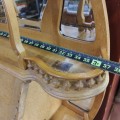Antique oak secretary desk with mirror, elegant Art Nouveau period furniture - 6