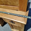 Antique ash secretary desk - 12