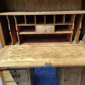 Antique ash secretary desk - 3