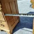 Antique ash secretary desk - 8