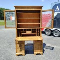 Antique ash secretary desk - 10