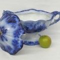 Soupière flow blue, Oriental stone L & G Alcock, vaisselle (voir autres photos pour condition) - 2