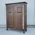 Antique 8 raised panels armoire, cupboard  - 12