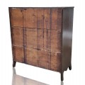 Splendide commode antique en pin, assemblée à clous forgés, piétement galbé - 4