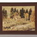 Splendide tapis crocheté signé G.E.T. Georges Édouard Tremblay, Charlevoix - 1