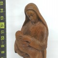 Statue en bois, sculpture, Madone  - 3
