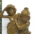 Vintage plaster statue, Le sentier perdu  - 3