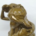 Vintage plaster statue, Le sentier perdu  - 4