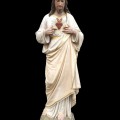 Antique Sacred Heart of Jesus statue — church décor - 5