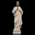 Antique Sacred Heart of Jesus statue — church décor - 1