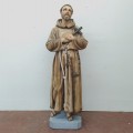 Statue religieuse de Saint François d'assise (4 pieds 1/2 de haut) - 8